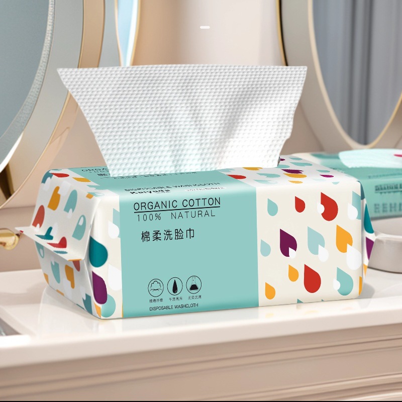 Home Textiles Face Towel - ผ้าเช็ดหน้าแบบใช้แล้วทิ้งทำจากผ้าฝ้าย หนานุ่ม ผ้าเช็ดทำความสะอาดใบหน้า ผ้าเช็ดเครื่องสำอาง ผ้าเช็ดทำความสะอาดแบบใช้ซ้ำได้ สำหรับร้านเสริมสวย