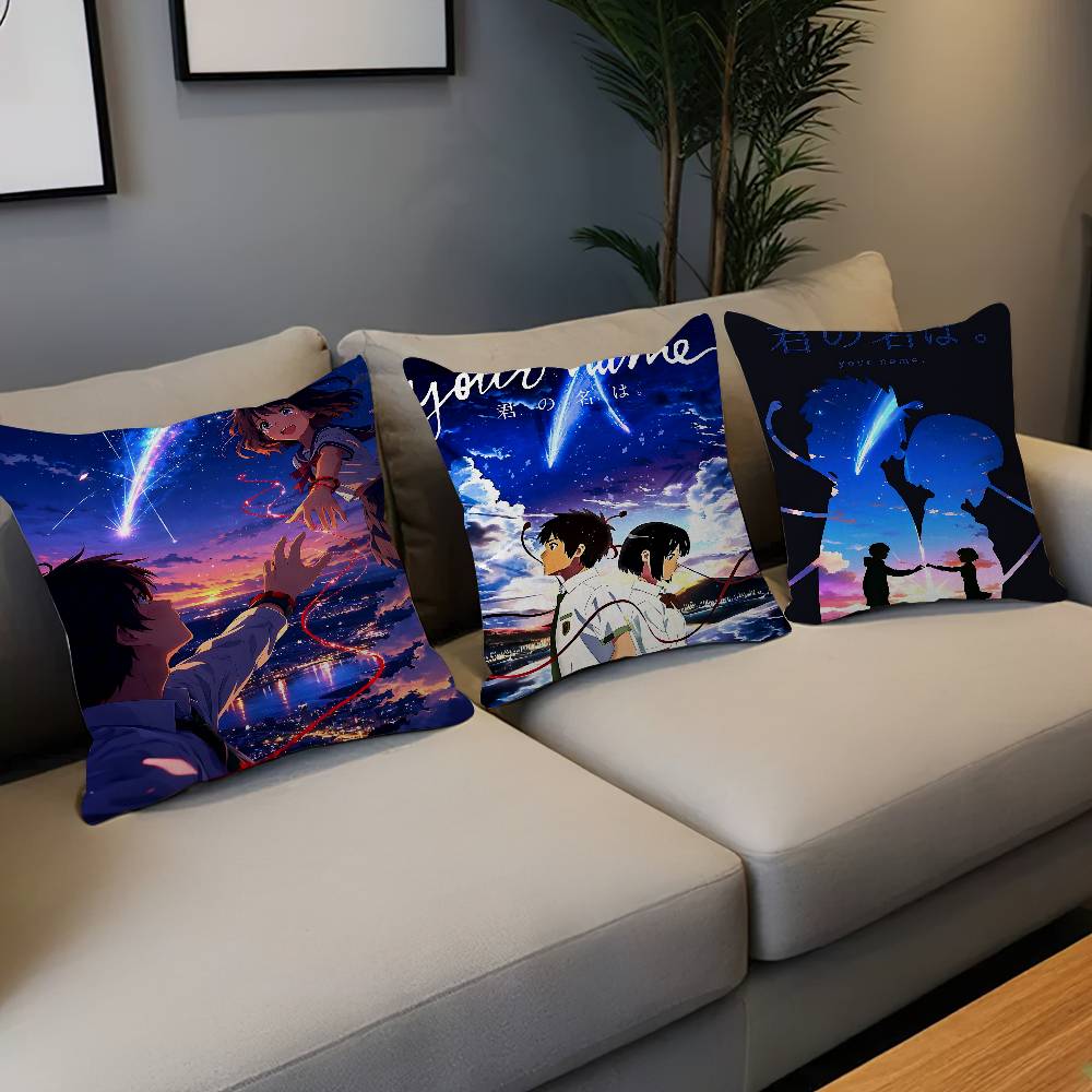 Your Home Textiles - หมอนอนิเมะคลาสสิก Your Name ปลอกหมอนอิง ปลอกหมอนโซฟา ปลอกหมอนหัวเตียง