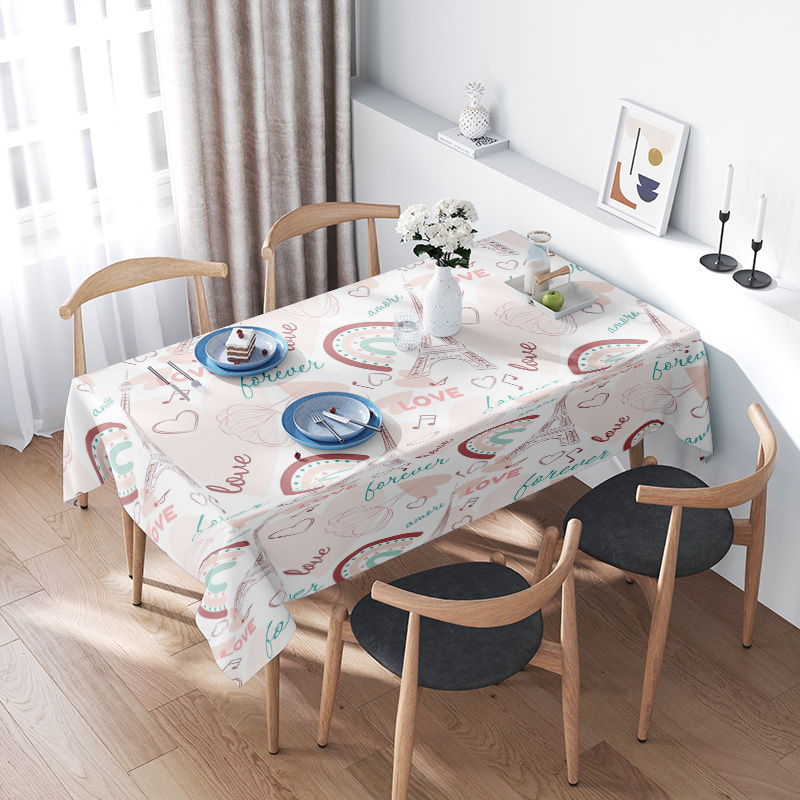 Your Home Textiles - ผ้าปูโต๊ะโรแมนติกหลากสีพร้อมดีไซน์ความรัก ตกแต่งห้องรับประทานอาหารของคุณอย่างมีสไตล์วันนี้ อุปกรณ์สิ่งทอที่บ้านสําหรับห้องครัว