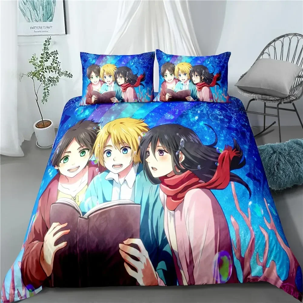 แฟชั่นอนิเมะ Attack on Titan ช - Home Textiles Bedding บทวิจารณ์และราคา