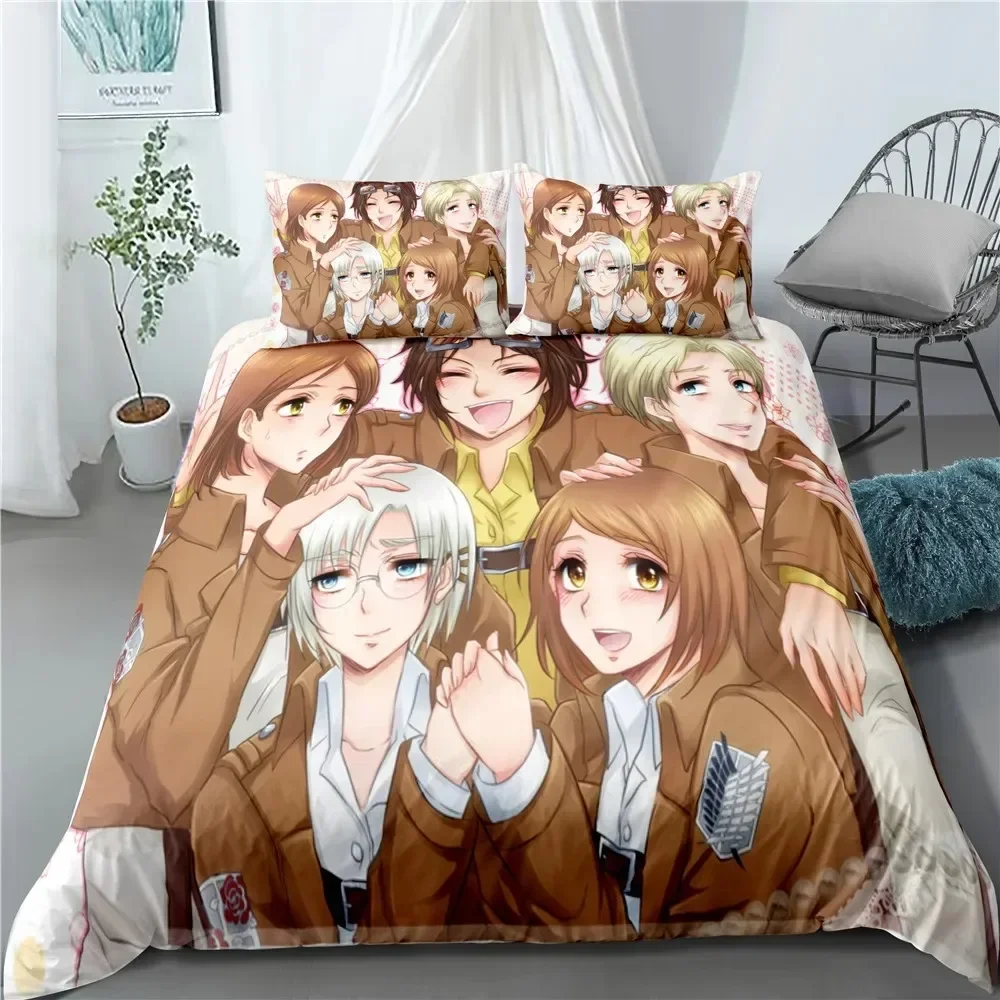แฟชั่นอนิเมะ Attack on Titan ช - Home Textiles Bedding บทวิจารณ์และราคา