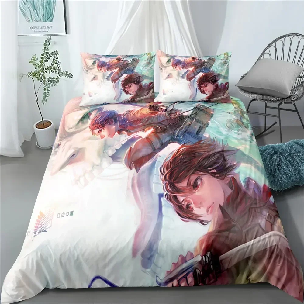 แฟชั่นอนิเมะ Attack on Titan ช - Home Textiles Bedding บทวิจารณ์และราคา