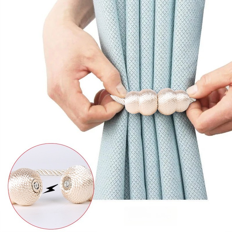 ที่รัดม่านแม่เหล็ก 2 ชิ้น เชือ - Xt Home Textiles บทวิจารณ์และราคา