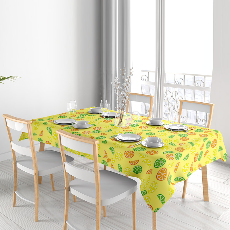 ผ้าปูโต๊ะพิมพ์ลายผลไม้: อาหารเ - Your Home Textiles บทวิจารณ์และราคา