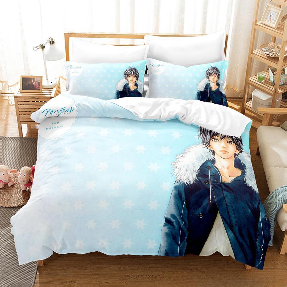 3dพิมพ์อะนิเมะAo Haru Rideชุดเ - Home Textiles Bedding บทวิจารณ์และราคา