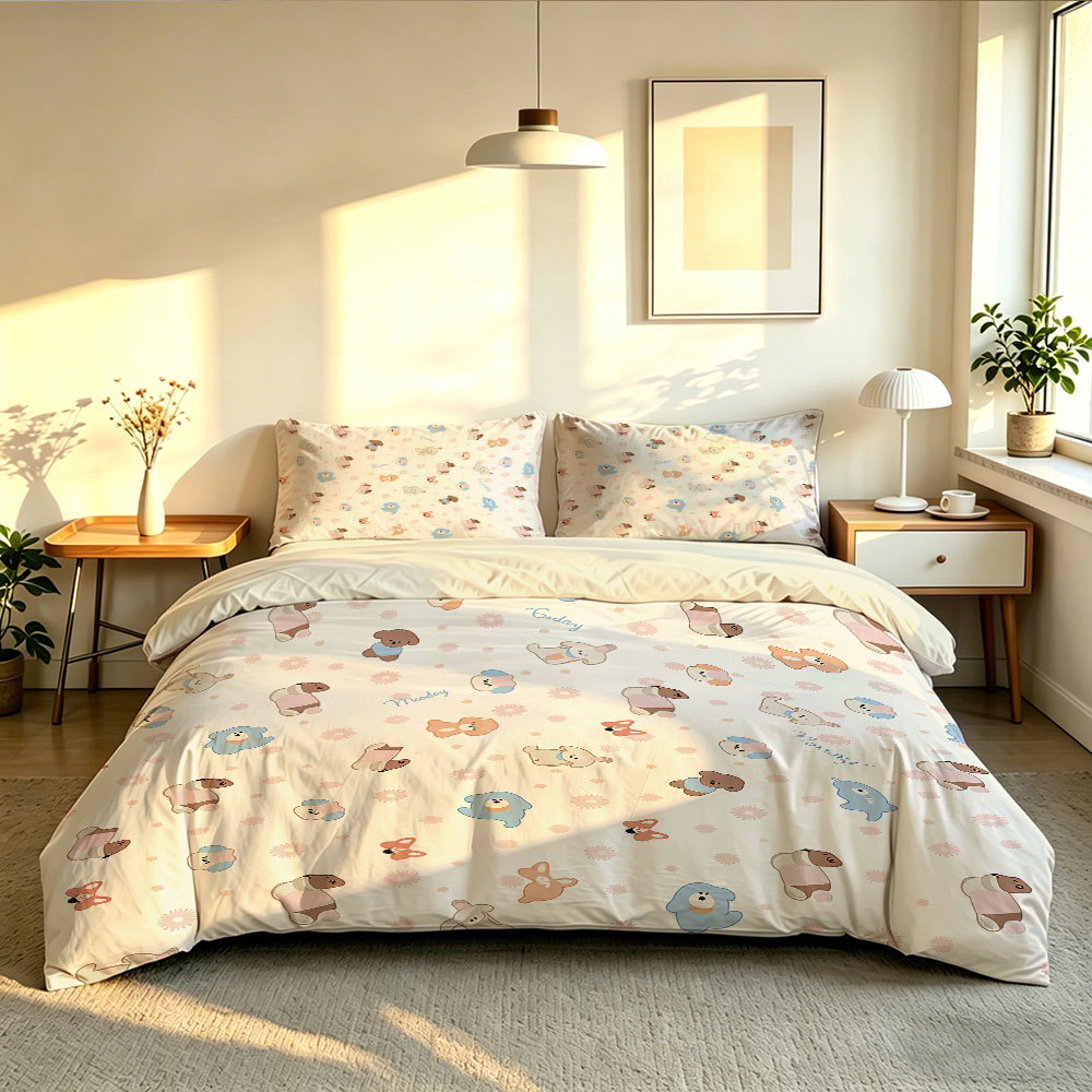 3 ชิ้น สไตล์มินิมอล ชุดปลอกผ้า - Home Textiles Bedding บทวิจารณ์และราคา