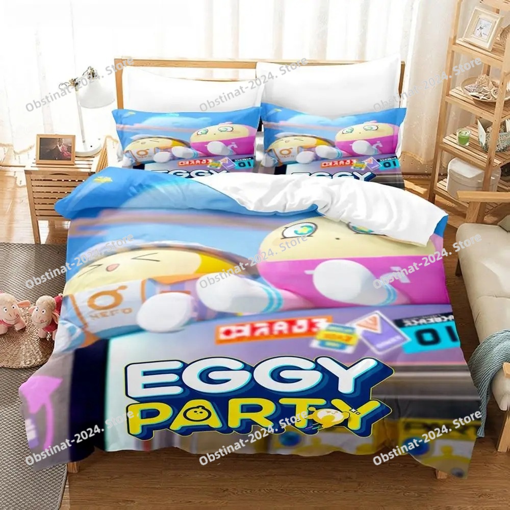 ชุดเครื่องนอนลายเกม Eggy สำหรั - Home Textiles Bedding บทวิจารณ์และราคา