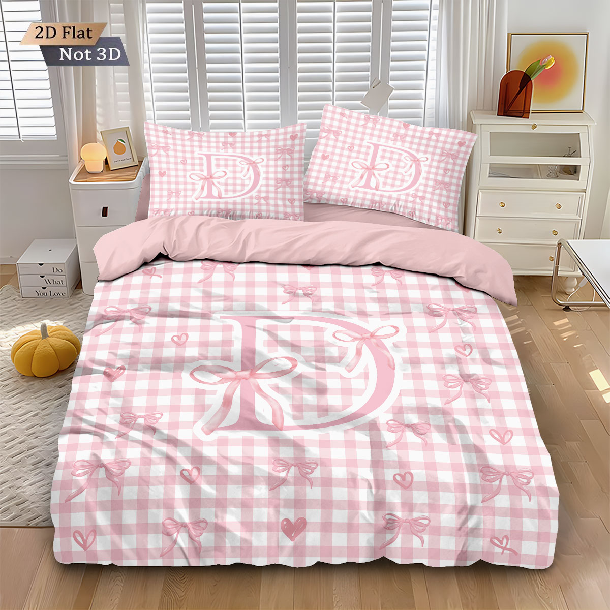ชุดผ้าห่มนวมพิมพ์ลายโบว์สีชมพู - Home Textiles Bedding บทวิจารณ์และราคา