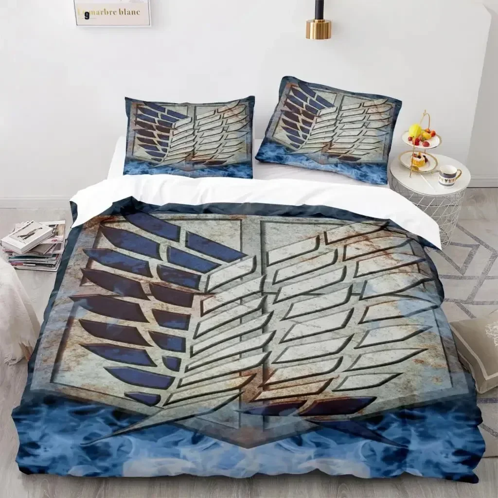 ชุดเครื่องนอนลายอนิเมะ Attack  - Home Textiles Bedding บทวิจารณ์และราคา
