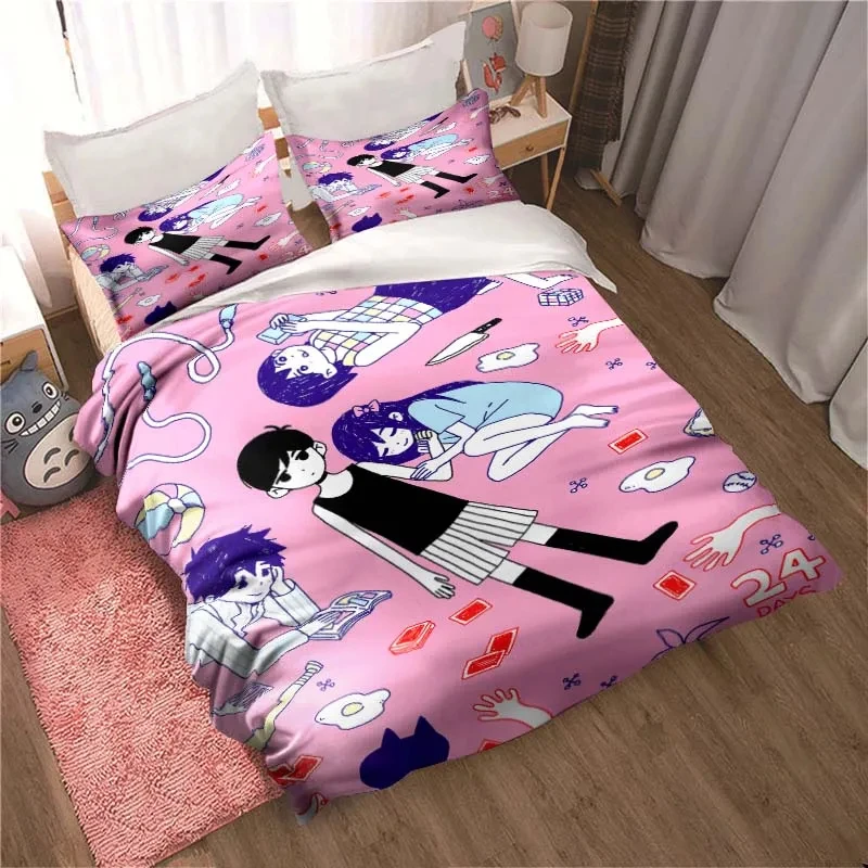 แฟชั่น 3D พิมพ์อะนิเมะ Omori ช - Home Textiles Bedding บทวิจารณ์และราคา