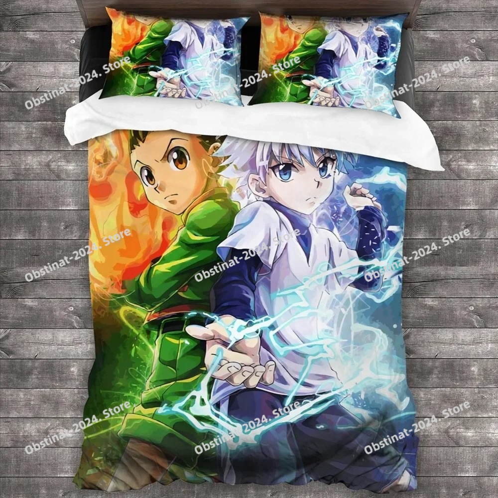 ชุดเครื่องนอนลายอนิเมะ Hunter  - Home Textiles Bedding บทวิจารณ์และราคา